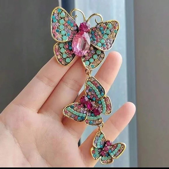 Multicolor Butterfly Brooch & Pendant ✨ - Picture 6 of 10